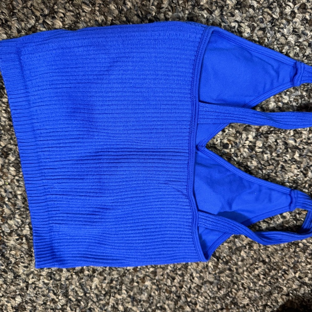 Wishlist Blue Ribbed Top - Picture 2 of 4